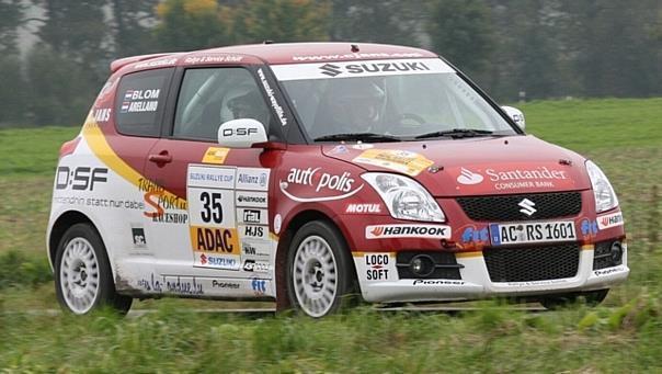 Hugo Arellano gewann mit Beifahrer Johny Blom den Suzuki Rallye Cup 2008. Foto: Auto-Reporter